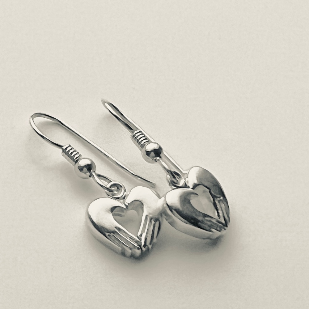 Silver earrings
